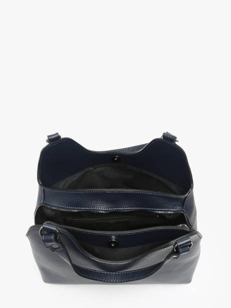 Handtas Caviar Leder Milano Blauw caviar CA24067 ander zicht 3